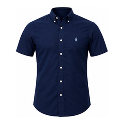 Camisa social azul-marinho