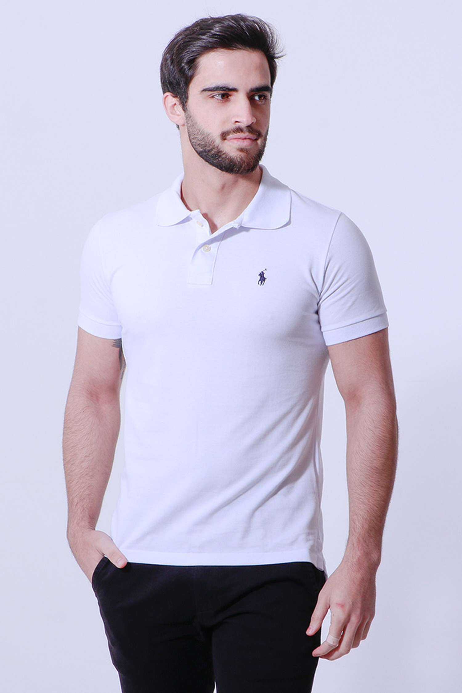 Polo Ralph Lauren Masculina Custom Slim Fit Piquet