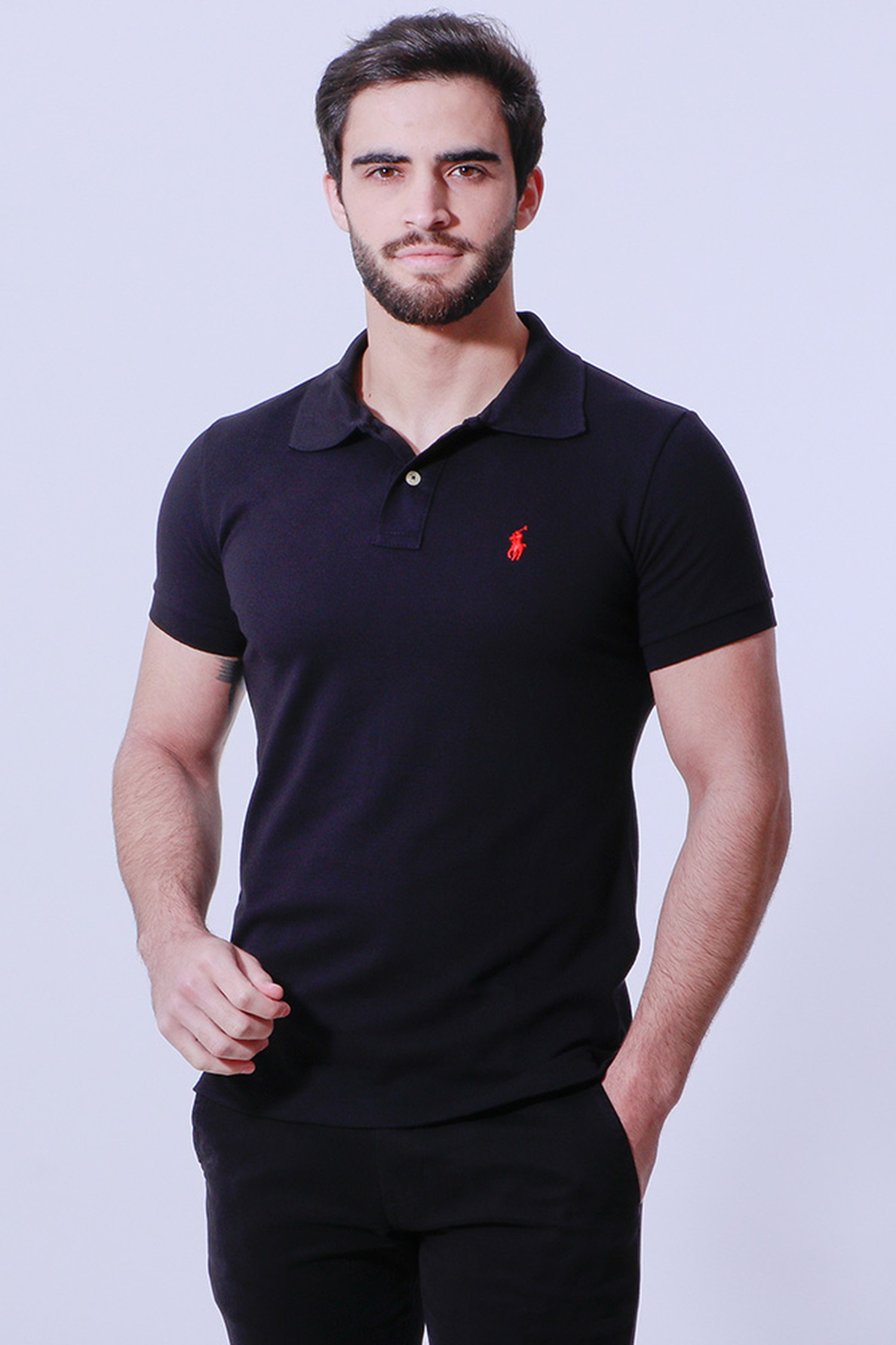 Polo Ralph Lauren Masculina Custom Slim Fit Piquet